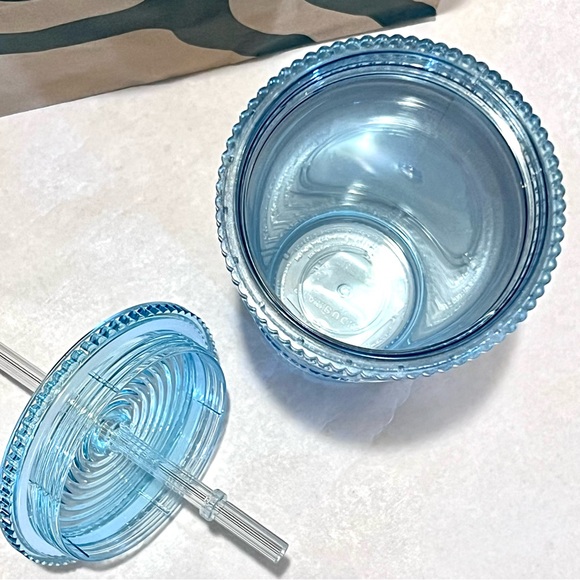 Starbucks Iridescent Mermaid Scale Cold Cup Tumbler with Straw 16oz Blue - Picture 8 of 11